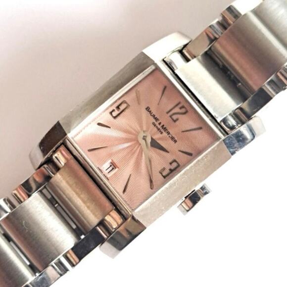 Baume & Mercier Hampton Stainless Watch Pink Dial - Picture 4 of 9